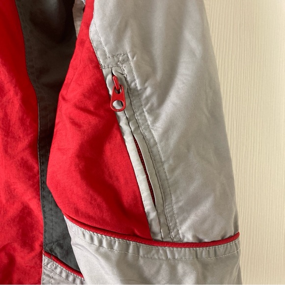 Paramount jacket full zip hooded Red/Gray Women’s Sz M￼ - Picture 4 of 16